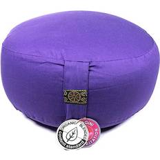 Meditation Cushion Purple Organic Cotton 33 x 17 cm