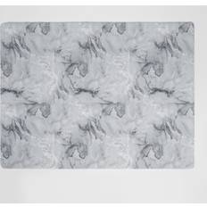 OHS Marble Rug Carpet 80cm x 150cm Grey 80x150cm