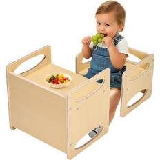 Trä Möbelset VEVOR Weaning Table And Chair Set