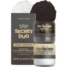 Black Dry Shampoos I Dew Care Dry Shampoo Powder Tap Secret Original Dark Brown Duo