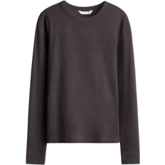 H&M Ribbed Top - Dark Grey
