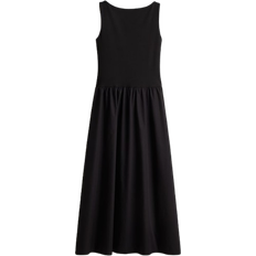 H&M Sleeveless Flared Skirt Dress - Black