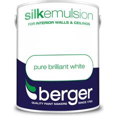 Berger Pure Silk Emulsion Wall Paint Pure Brilliant White 5L