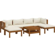 vidaXL haven 7 Loungesæt, 1 borde inkl. 4 sofaer