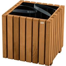 Planteringslåda Furu Fibertyg Brun U76257