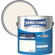 Johnstones Interior Bathroom Mid Sheen Wall Paint White Lace 2.5L