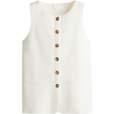 H&M Button Placket Tank Top - Cream
