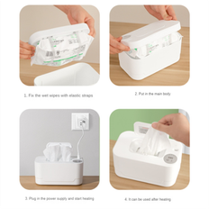 Dry Portable Baby Wipes Dispenser Warmer