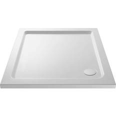 Showers Nes Home Slim 1000 x 1000 Square Stone Resin Shower Tray
