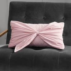 Juicy Couture Velvet Bow Designer Complete Decoration Pillows Pink (45.7x25.4cm)