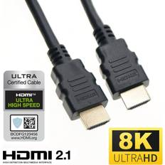 Ex-Pro Ex-Pro 8K Certified HDMI 2.1 Ultra High Speed 48Gbps Cable 1m