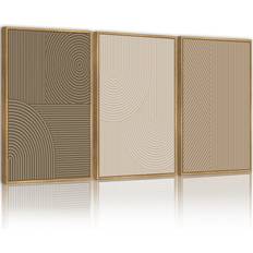 PHOPAGO Minimalist Abstract Wall 11 x 14 in Framed Art 11x14" 3pcs