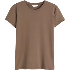H&M Tætsiddende T-shirt - Beige