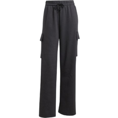 adidas Essentials Linear Fleece Cargo Pants - Black