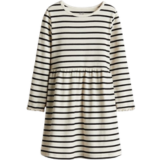 H&M Ribbed Jersey Dress - Cream/Striped (1248317005)