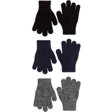 H&M 3-pack Gloves Black 2/4T 1½-4Y