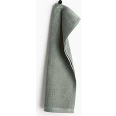 H&M Aus Frottee Grün 30x50 Gästehandtuch Grün (50x30cm)