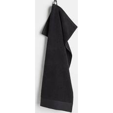 H&M Aus Baumwollfrottee Schwarz 50x70 Gästehandtuch Schwarz (70x50cm)