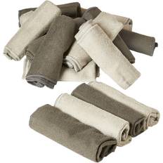 Mikrofiberklude 30x30 cm 24 stk Grå/Beige
