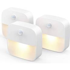 Furniture Lighting Zeuxo 3 Pack LED Night Light Motion Sensor Light-Warm White Furniture Lighting