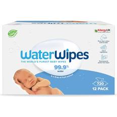 WaterWipes Plastic-Free Original Baby Wipes 720 count Pack of 12