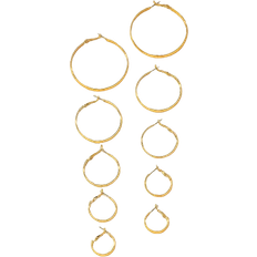 Shein 10pcs/Set Of Simple Semi Circular Smooth Earrings