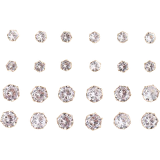Smycken Shein 12pairs Cubic Zirconia Decor Stud Earrings