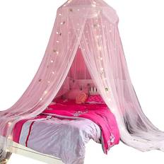 Princess Bed Canopy With Lights Curtain Mosquito Net