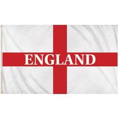 Flags & Accessories Henbrandt St George's Cross Flag 5ft x 3ft Polyester Double-Stitched Seam Metal Eyelets