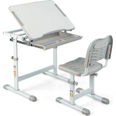 Casart Height Adjustable Kids Study Table and Chair Set