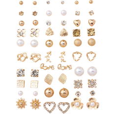 Shein 30pairs Rhinestone Decor Stud Earrings