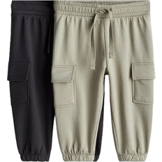 H&M Baby Cargojoggers 2-Pack - Grønn