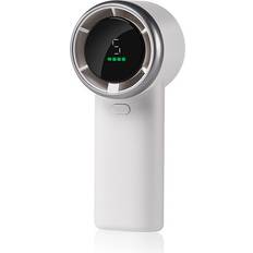 Cold Air Fans Hand Held Fans Zeuxo Portable Handheld Turbo Fan 3600mAh White 1pc