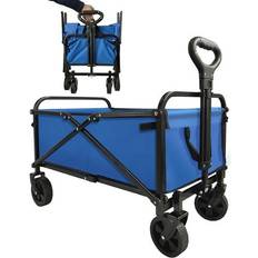 Utility Wagons Bestier Folding Collapsible Wagon Utility Camping Cart With Adjustable Handle