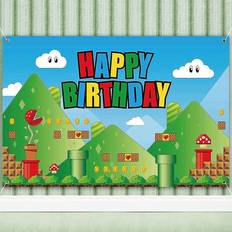 Super Bros Background Wall One Size