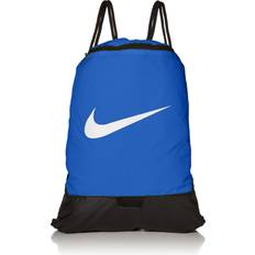 Blue - Unisex Gymsacks Nike Brasilia Training Gymsack Drawstring Backpack - Zipper Pocket
