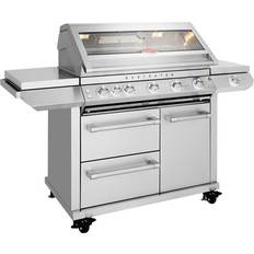 Side Burner Gas BBQs BeefEater 7000 Series Premium 5 Burner Gas BBQ with Side Burner and Trolley