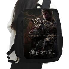 FitVille 3A Black Myth Wukong Game Large Capacity Printed Backpack - Black