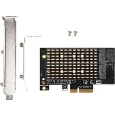 Sodial Pcie To M2/M.2 Adapter M.2 Ngff To Desktop Pcie X4 X8 X16 Nvme Sata