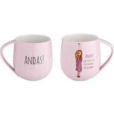 Modern House Koppar & Muggar Modern House Lykketegning Andas Mugg 40 cl Ljusrosa Mugg 40cl