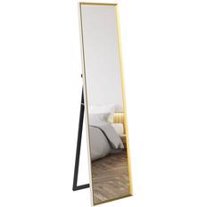Homcom Full Length Wall Mount Leaning Standing Mirror 37cm x 157cm White Floor Mirror