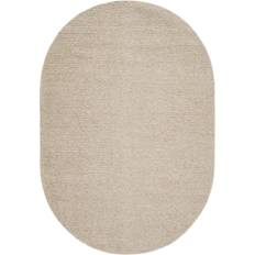SoffaDirekt Diana Ullmatta Oval 240x340 Ljus Melange Beige cm
