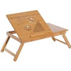 Homcom Portable Laptop Desk Notebook Tray 55L x 35W x 22-30H