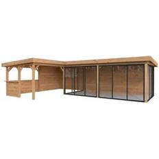 Palmako Carportar Palmako Lenna 33.2 m2 Set 421 Slide BNDIP (Byggnadsarea )