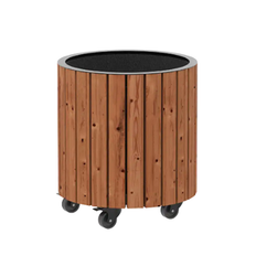 Plus Plantekasse Circle ThermoWood Ø45xH45 cm Plantekasse