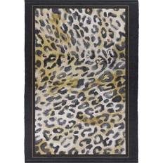 Paoletti Leopardis Leopard Printed Indoor and Outdoor Rug 170 x 170 cm Brown, Black