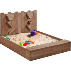 112.5 cm x 134 cm Wood Rectangle Sandbox