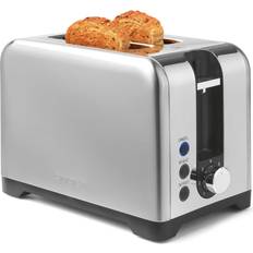 Salter 2-Slice Toaster Wide Slots 7 Levels Removable Crumb Tray 930W Silver