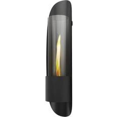 Tenderflame Cycloflame Vægpejs H 81 x B 17,5 x L 16,9 cm Stål glas Sort