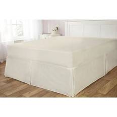 Beige Valance Sheets Rapport Home Easy Fit Polycotton Ultra Soft Touch Cream Single Valance Sheet Beige